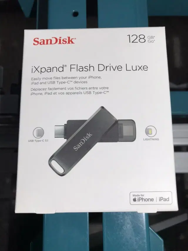 [미개봉]샌디스크 ixpand flash drive luxe 128기가_