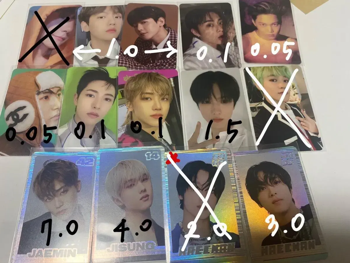 NCT Dream haechan jisung jaemin jeno chenle mark renjun exo baekhyun photocard WTS