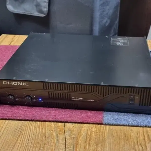 파워앰프중고 PHONIC MAX1500