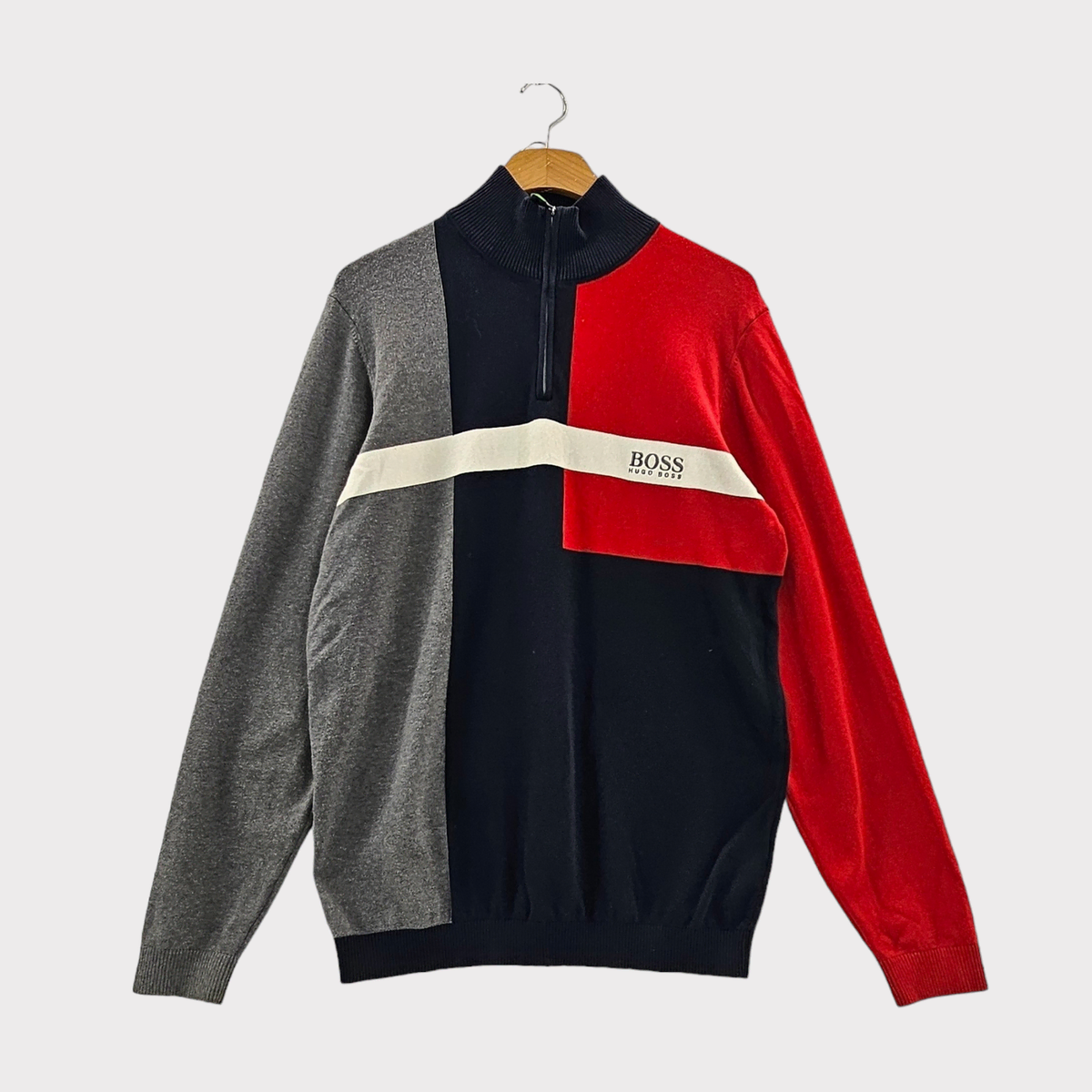 [L] HUGO BOSS Hugo Boss Vahn Zip-up Golf Sweater