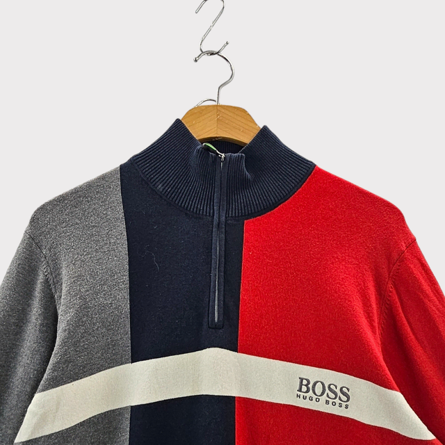 [L] HUGO BOSS 휴고보스 반집업 골프 스웨터