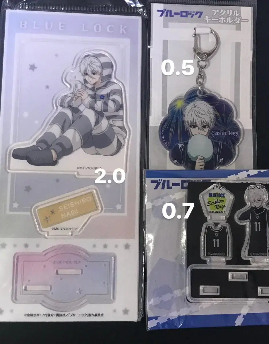 BLUELOCK ANY GOODS wts Nagi Seishiro keyring acrylic stand Pajamas