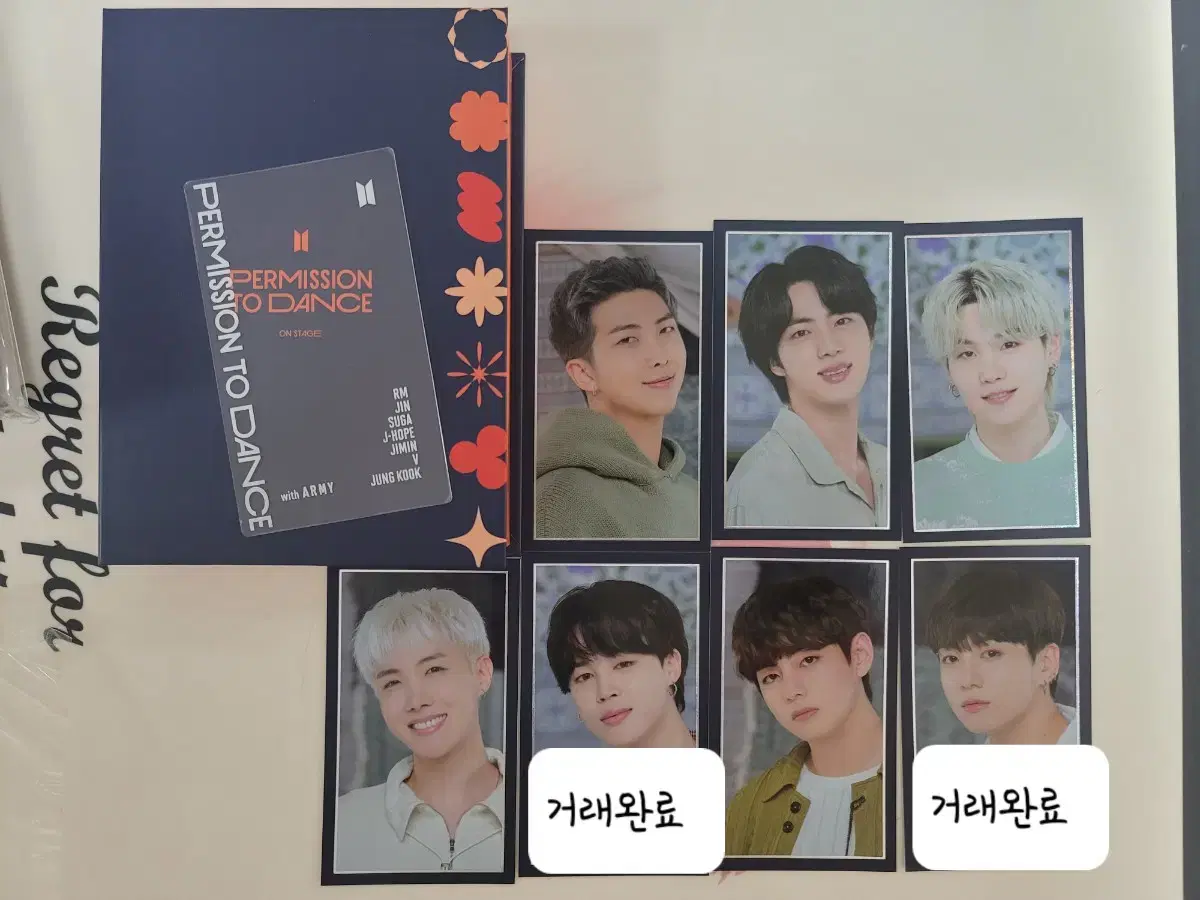 BTS bangtan Puttudan Message Photo Kard rm jin suga j-hope jimin v Jungkook