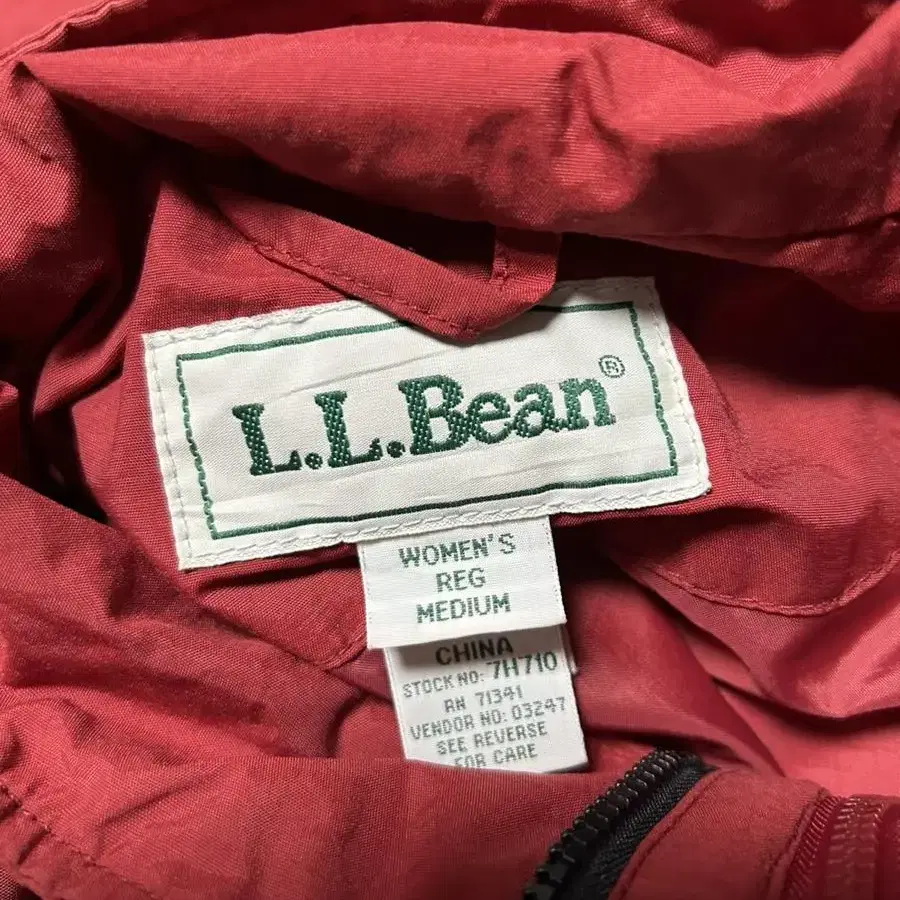 L.L Bean 엘엘빈 버건디 나일론 윈드코트(M)