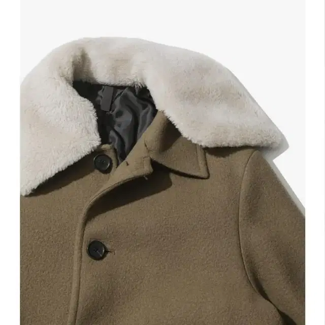 커스텀멜로우 wool collar coat CWCAW22612bex