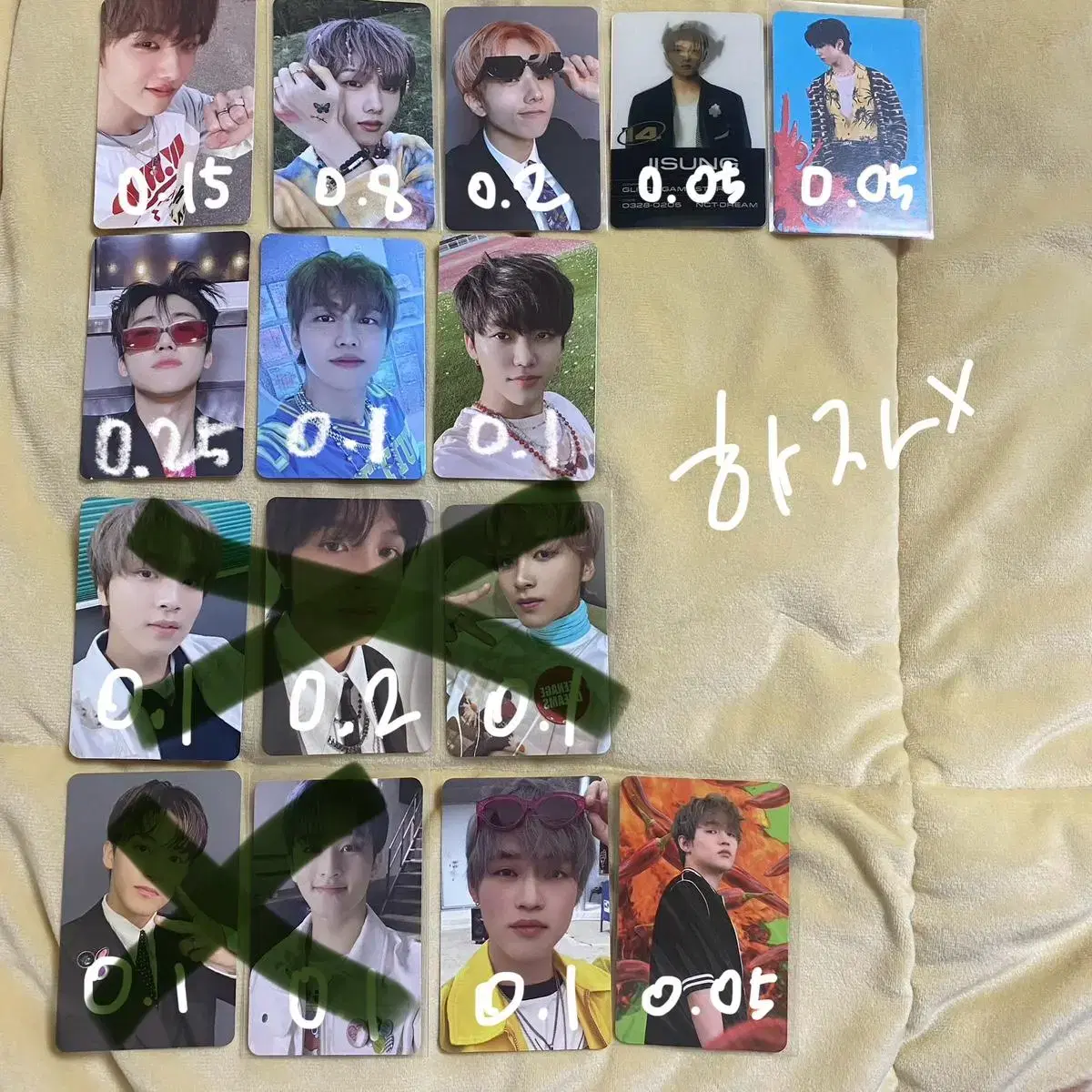 nct photocard wts / nct dream nct 127 jisung mark haechan cheanle jaemin jungwoo taeil yangyang