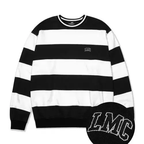 엘엠씨 스트라이프 맨투맨 LMC PRINTED STRIPE (M)