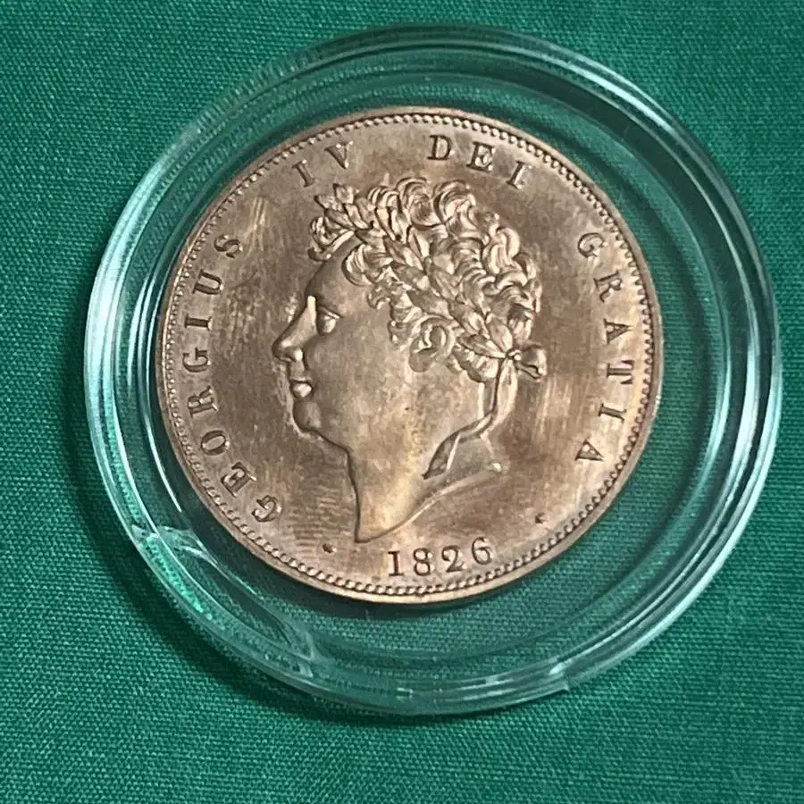 1826년 George IV  Half penny(동주화)-미사용