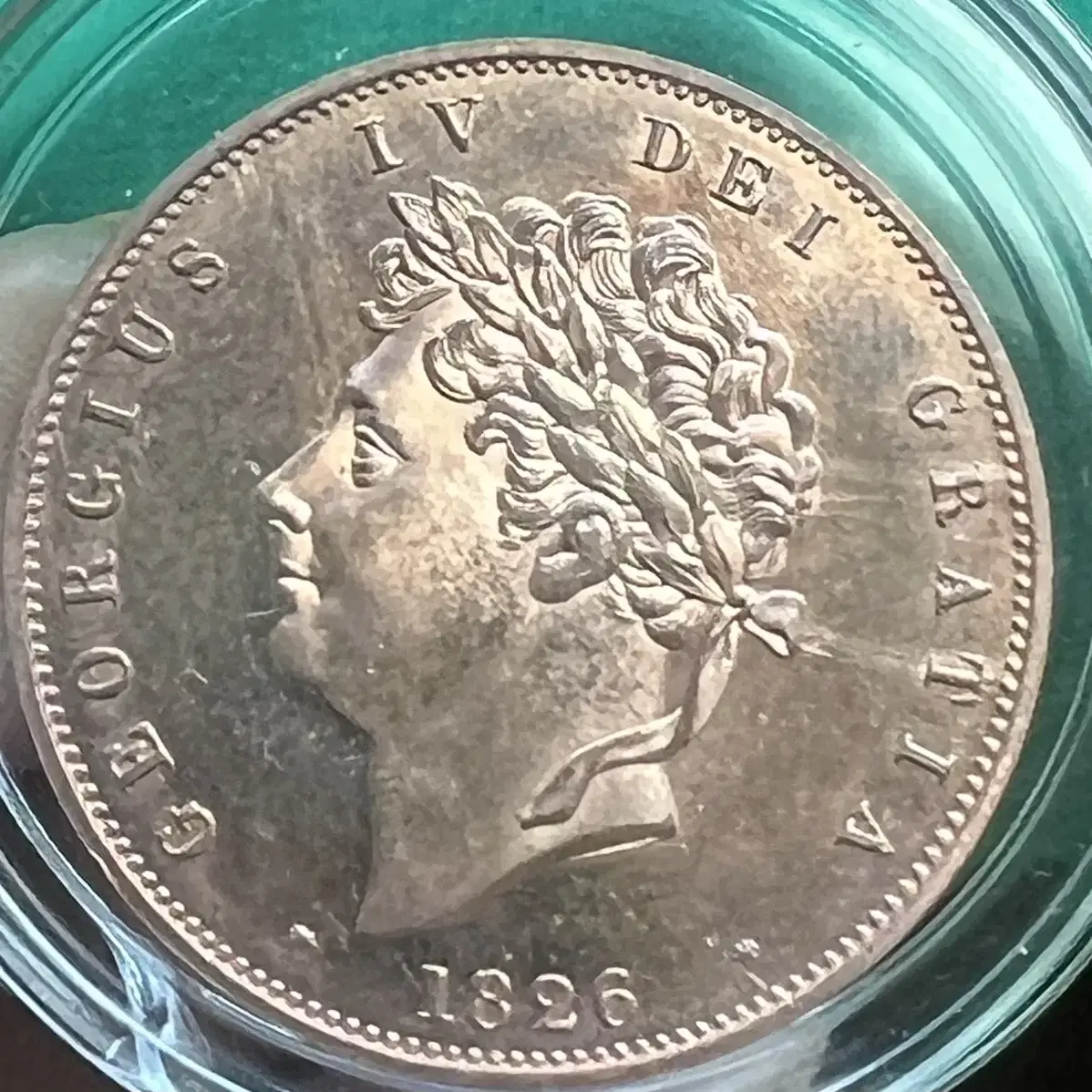 1826년 George IV  Half penny(동주화)-미사용