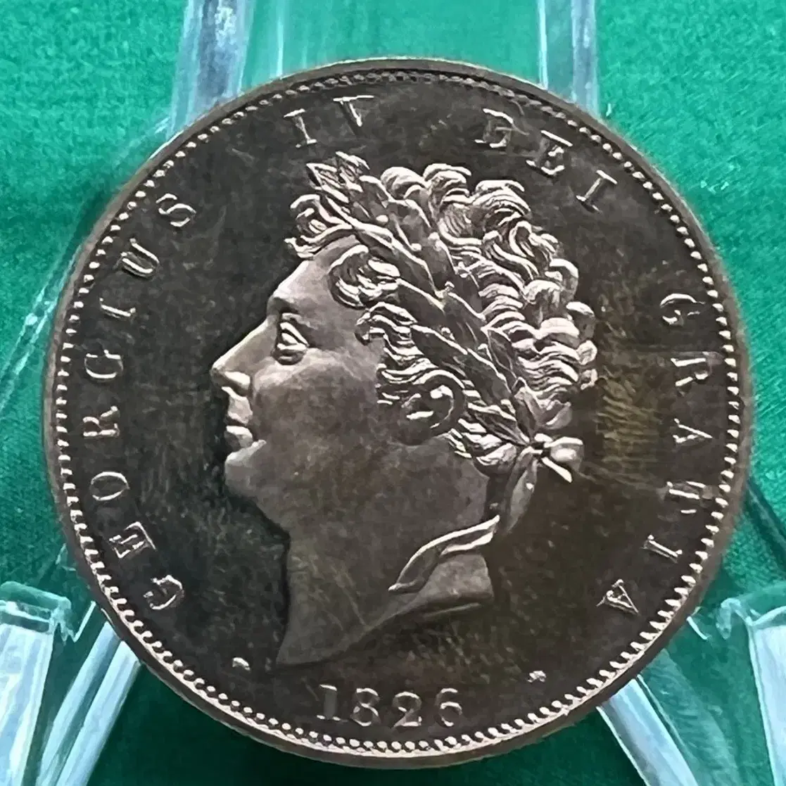 1826년 George IV  Half penny(동주화)-미사용