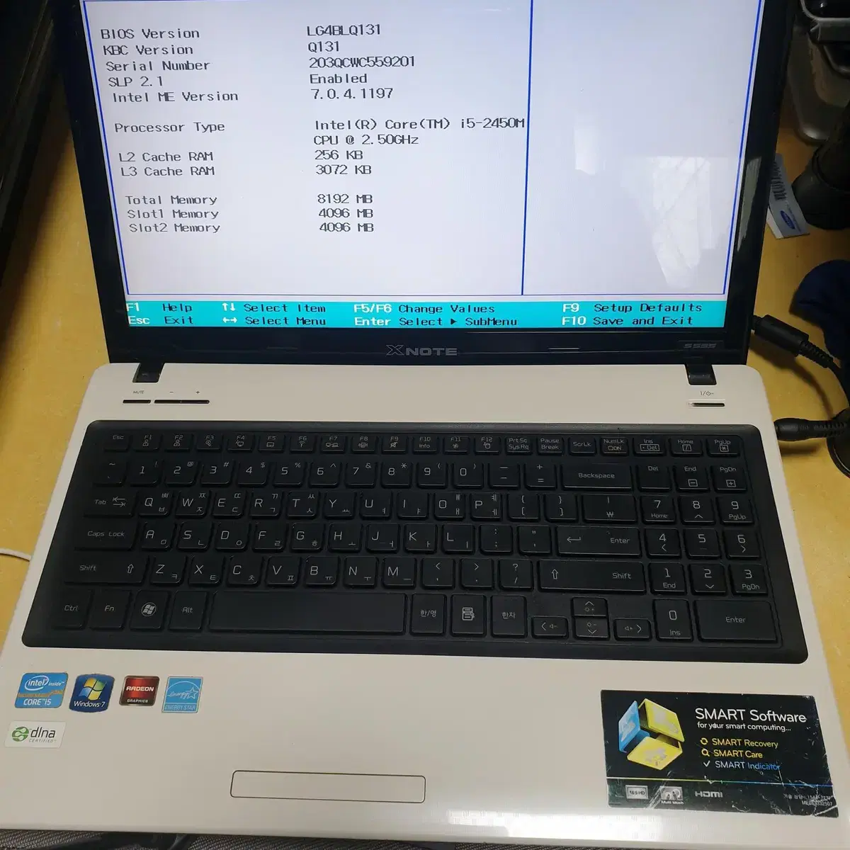 노트북 LGS53 i5 2450 램8g ssd120g 9만원