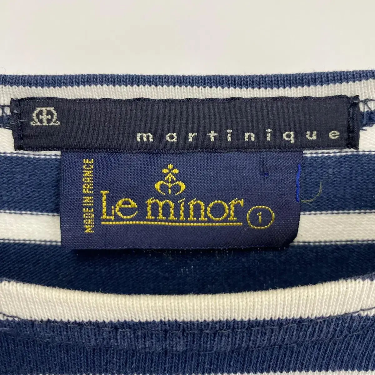 빈티지 Le minor made in france 보더 스트라이프 티셔츠