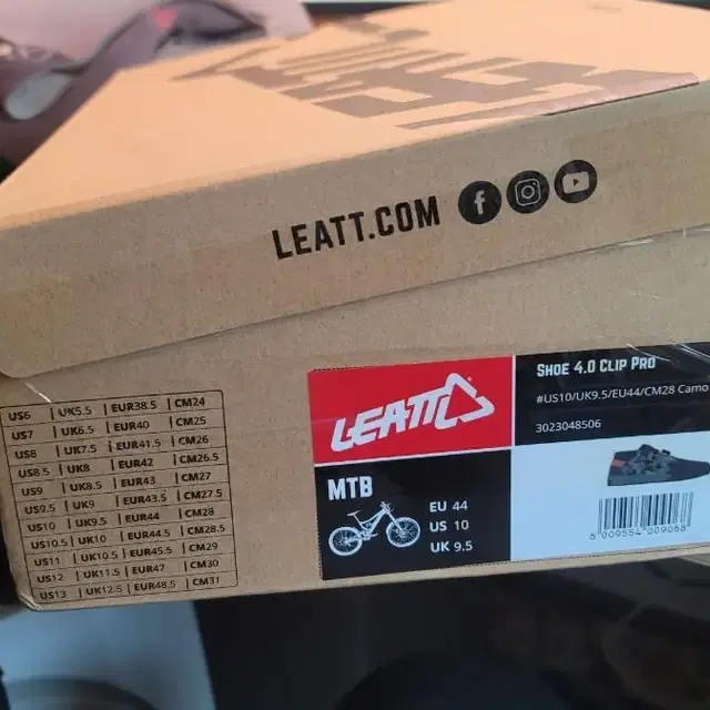 신품 리에뜨 LEATT CLIP PRO 4.0 280사이즈 MTB 클릿리