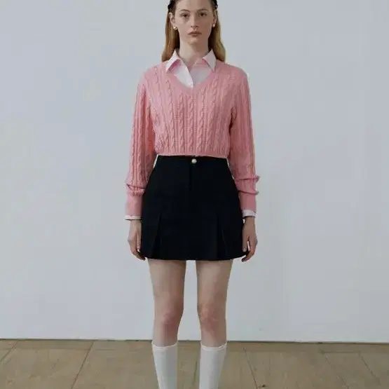 로라로라 Pinktuck mini skirt black s size