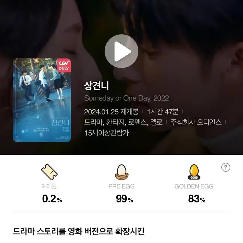 CGV 상견니 대리예매 5천원 할인권