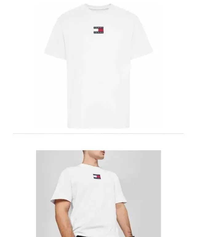 TOMMY JEANS 타미진스 반팔 화이트 s