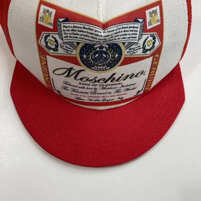 19fw moschino x Budweiser cap