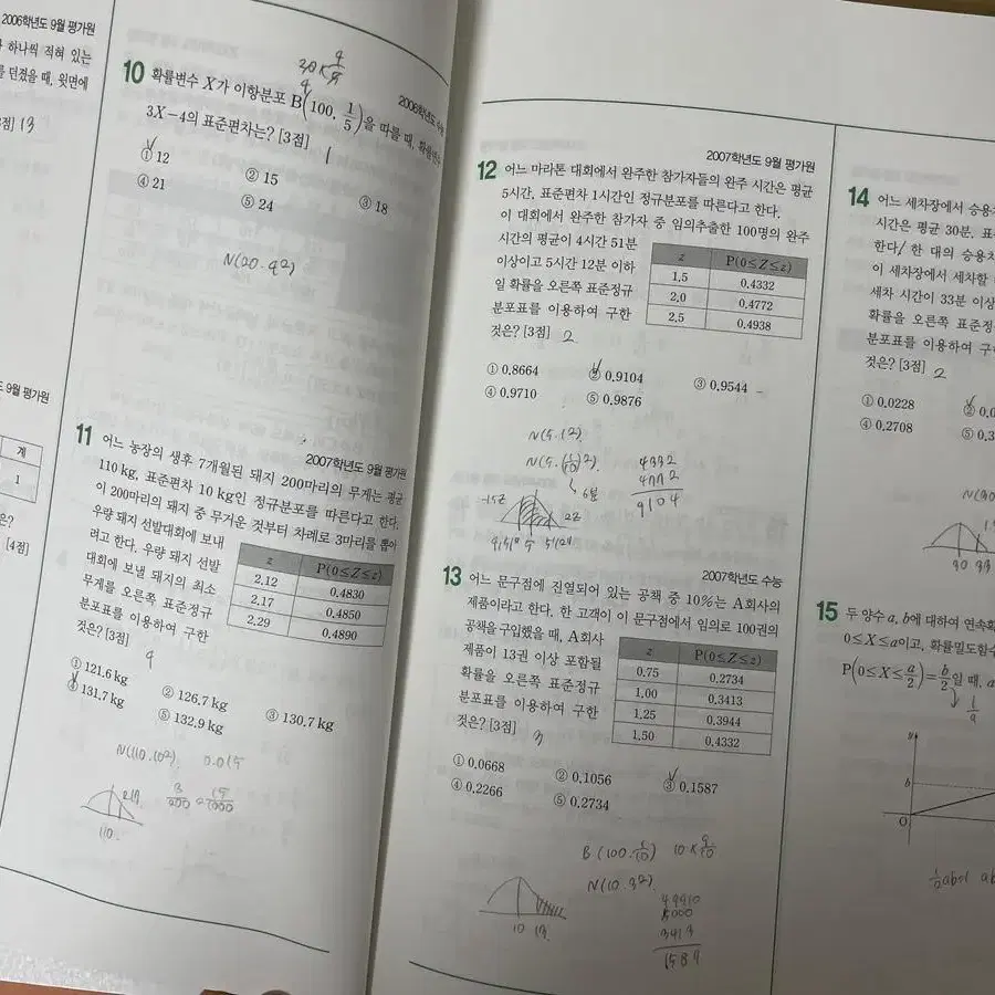 2024 수분감 수학1 수학2 확률과통계