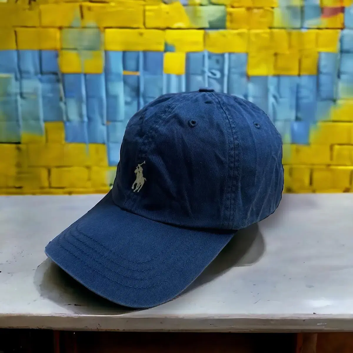 White Pony Navy Ball Cap by Polo Ralph Lauren