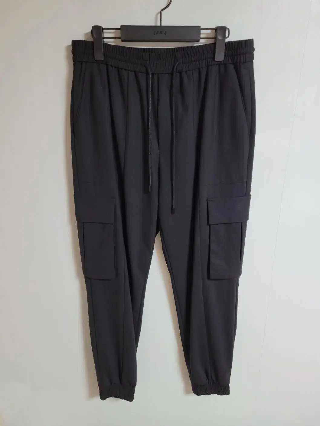 [46] Junge Black Cargo Jogger Wool Pants JC2121P315