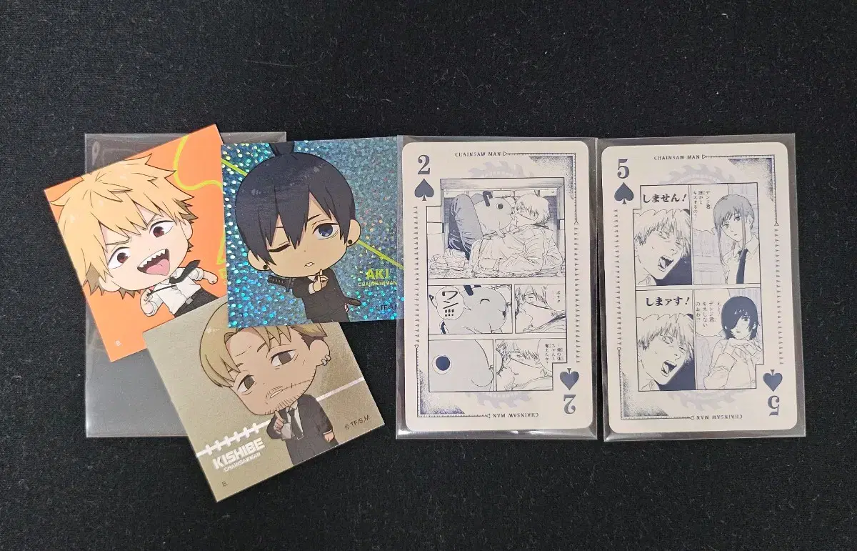 Chainsaw Man Denge playing cards, sticker set