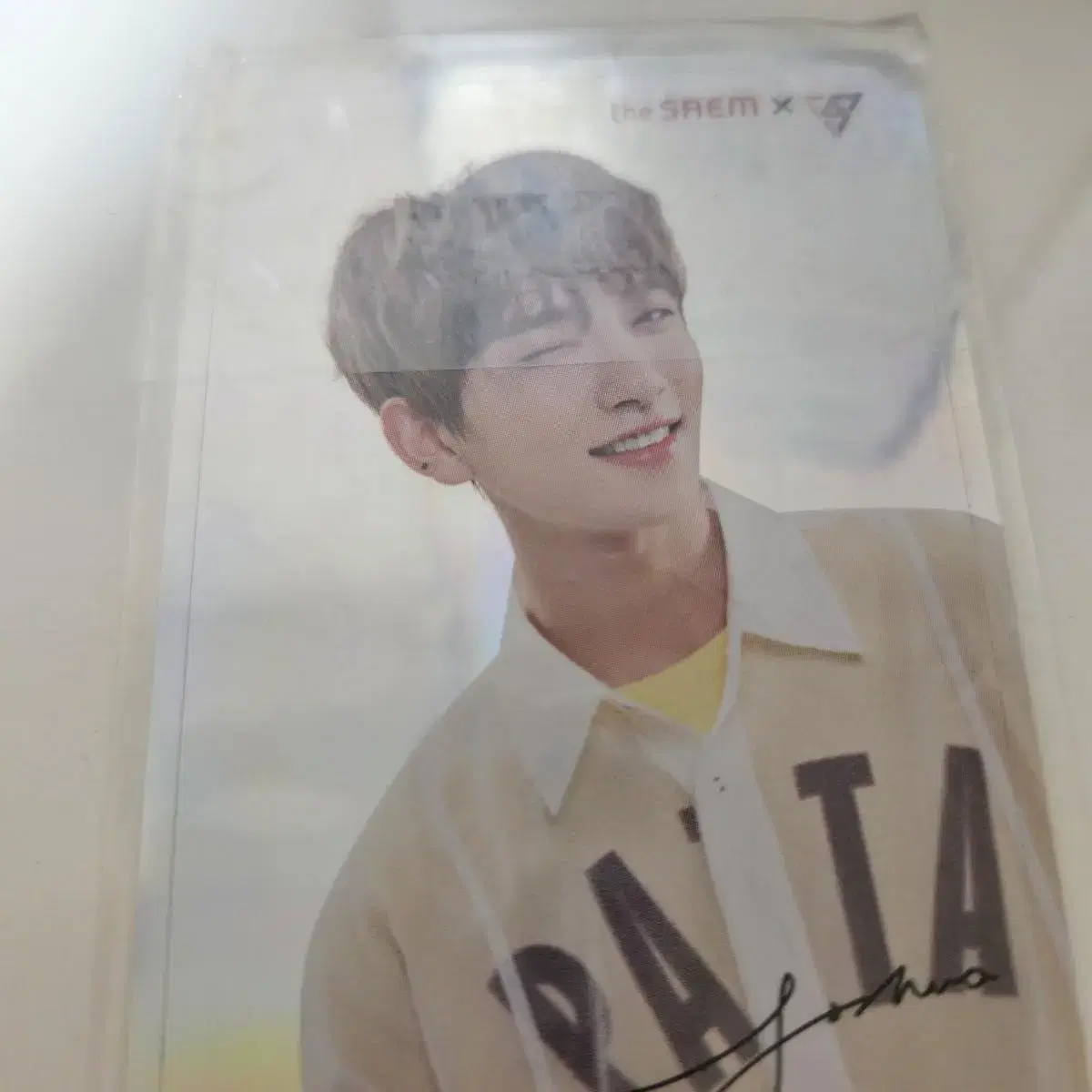 Seventeen joshua The Sam photocard stickers