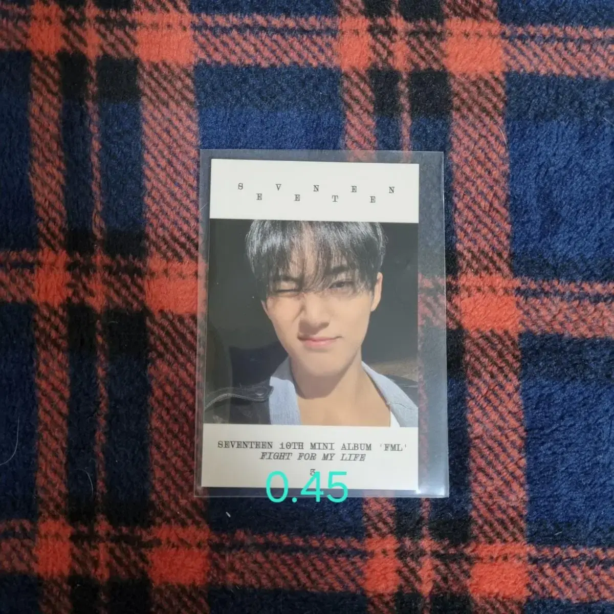 Seventeen mingyu fml QOO10 pre-order benefit photocard WTS