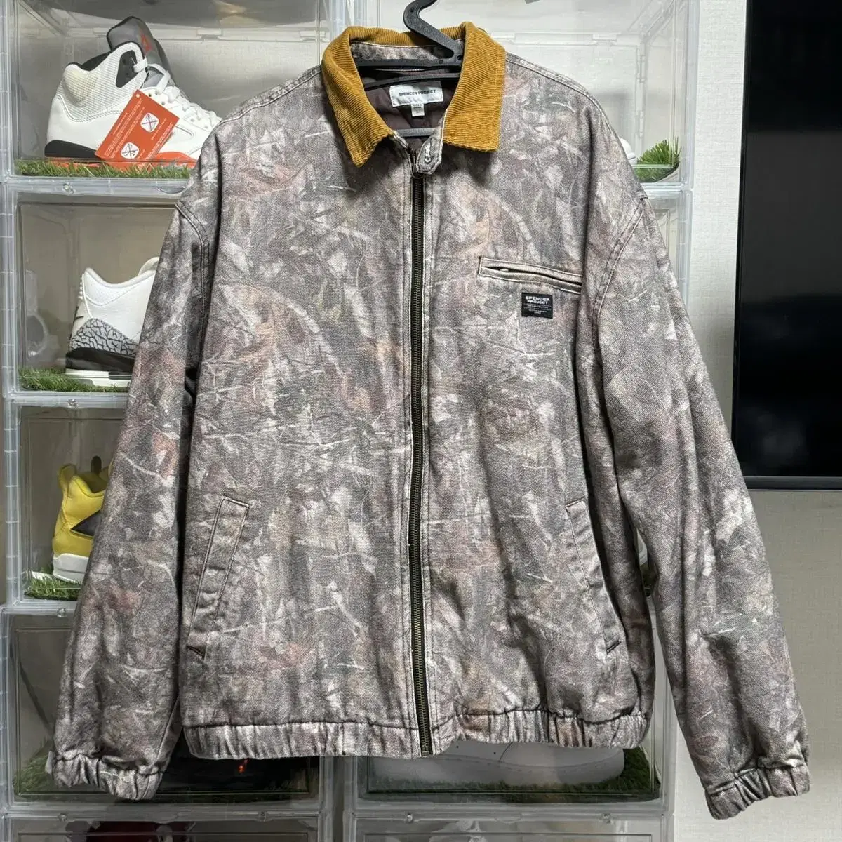 (L) Spencer Project Camo Canvas Work Jacket