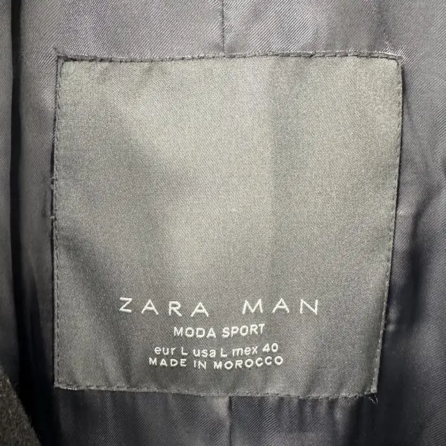 ZARA 자라 남성 코트 (L size / BLACK)