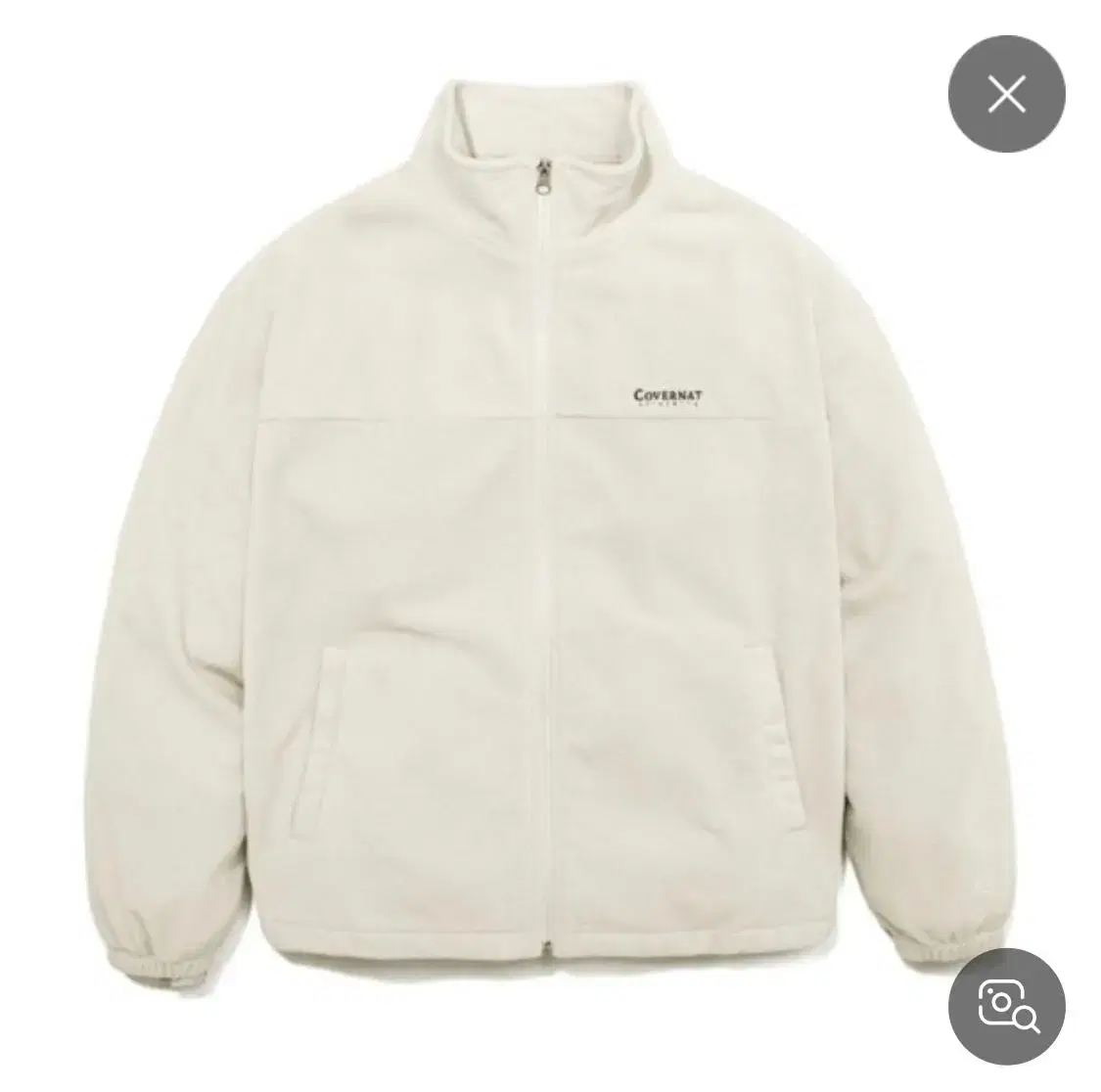 CoverNet Fleece Zip-Up Ivory S