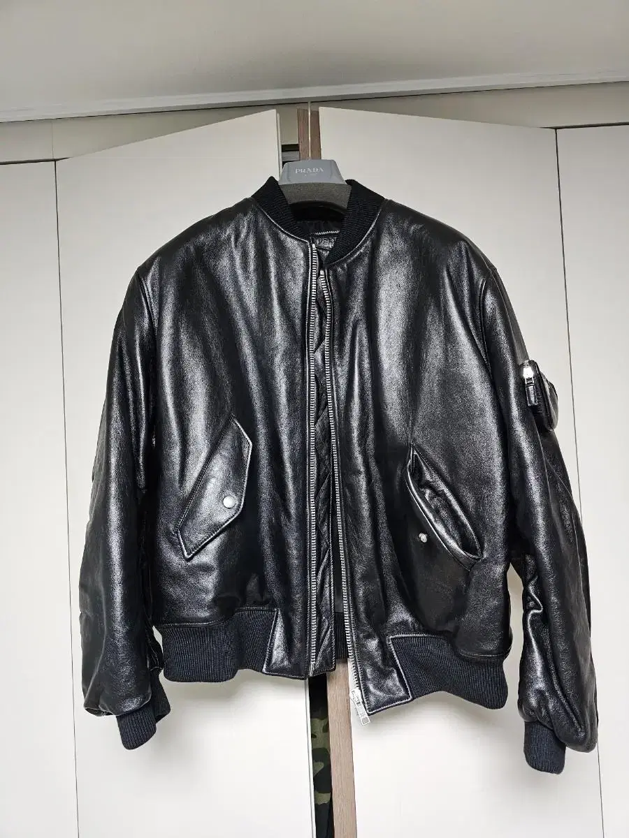 Prada Sheepskin Bomber Jacket