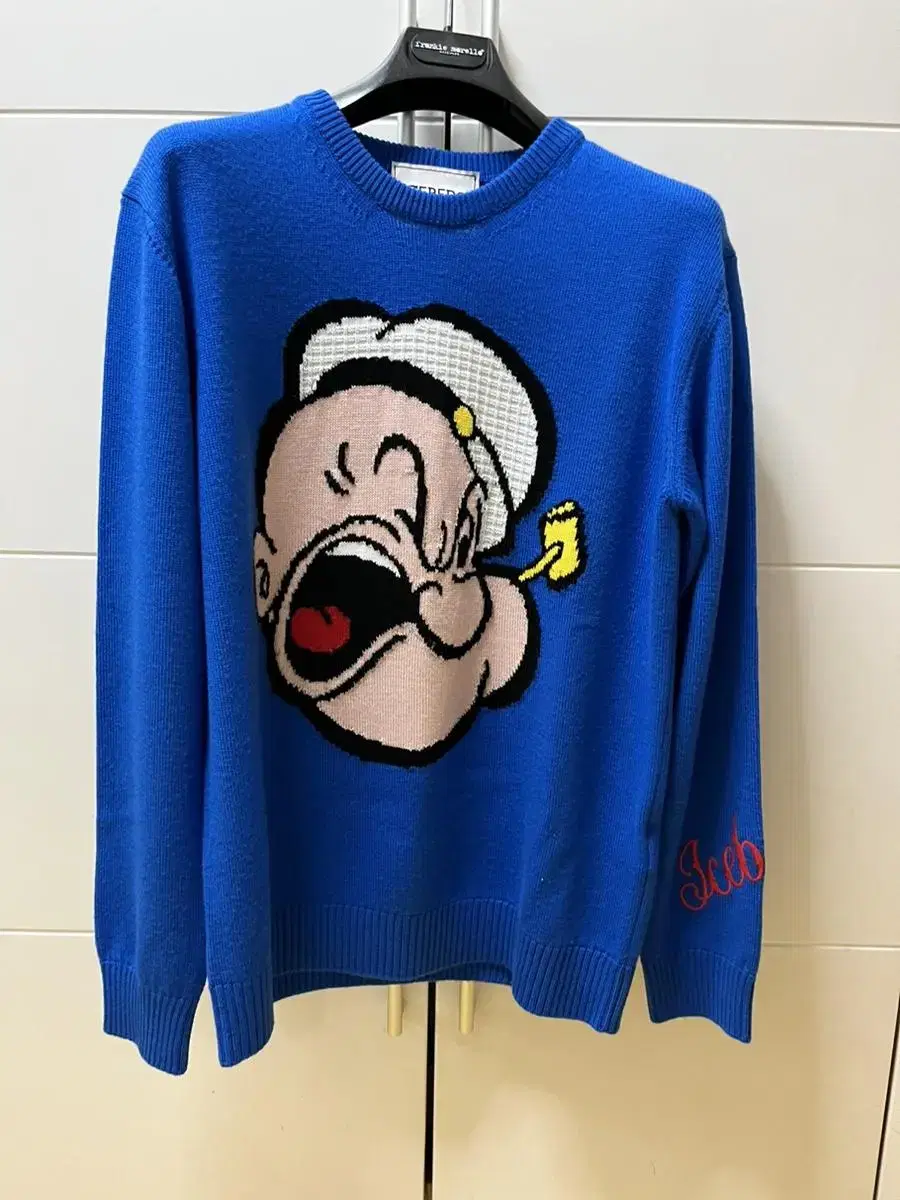 Iceberg Popeye Relaxed Fit Royal Bloo Knit S (100)