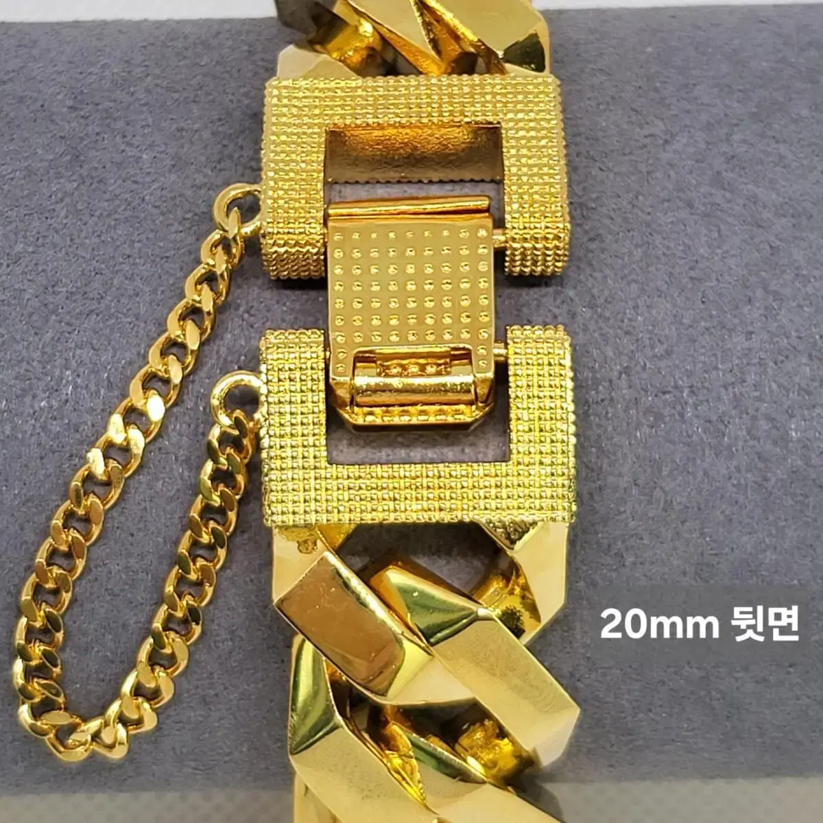 (24'신상)다이아 체크 팔각팔찌 20mm 남자팔찌 금도금24k 18k