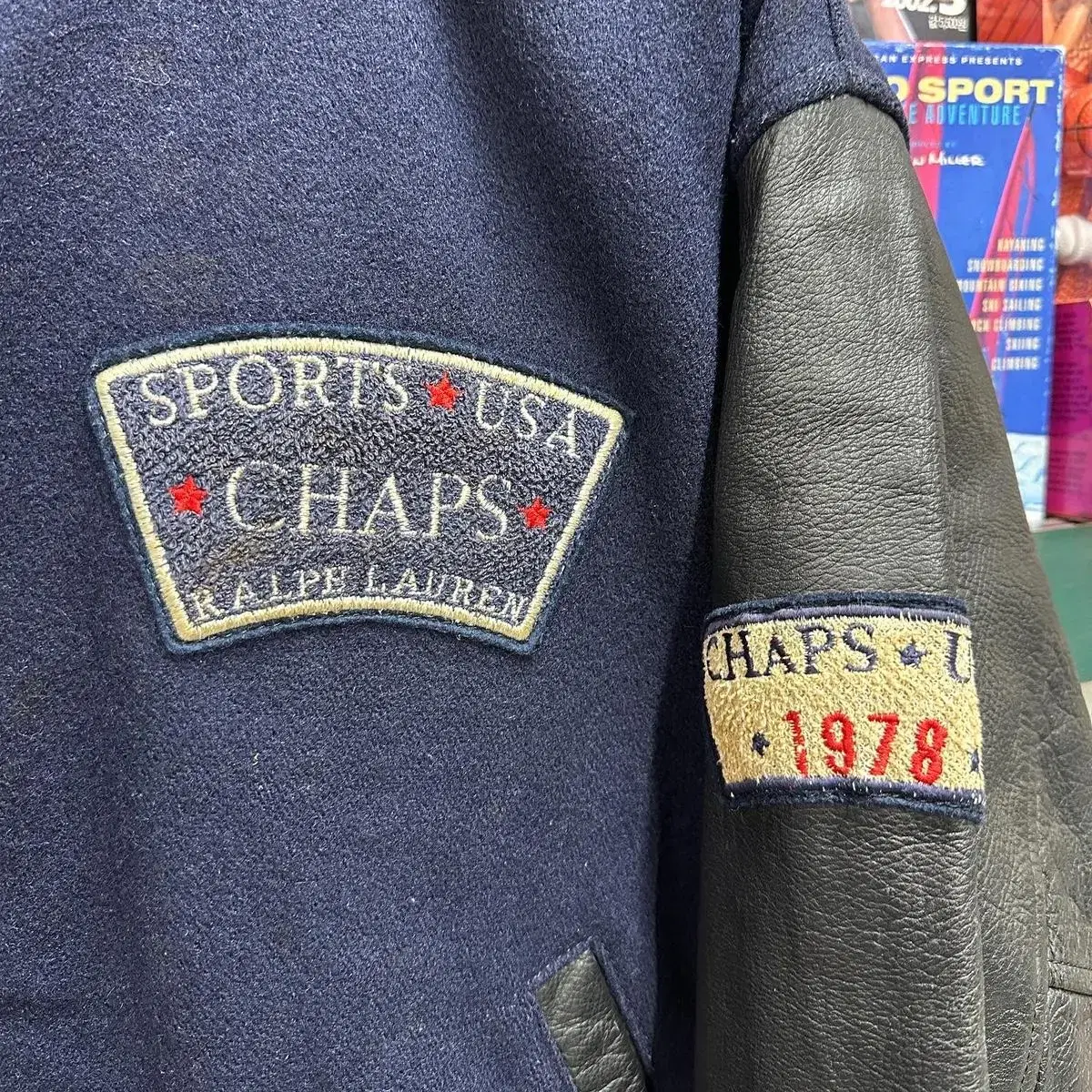 90s 폴로 CHAPS RALPH LAUREN 바시티 자켓