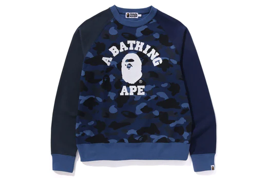 [Overseas] Vape Color Camo College Crewneck Top 24SS