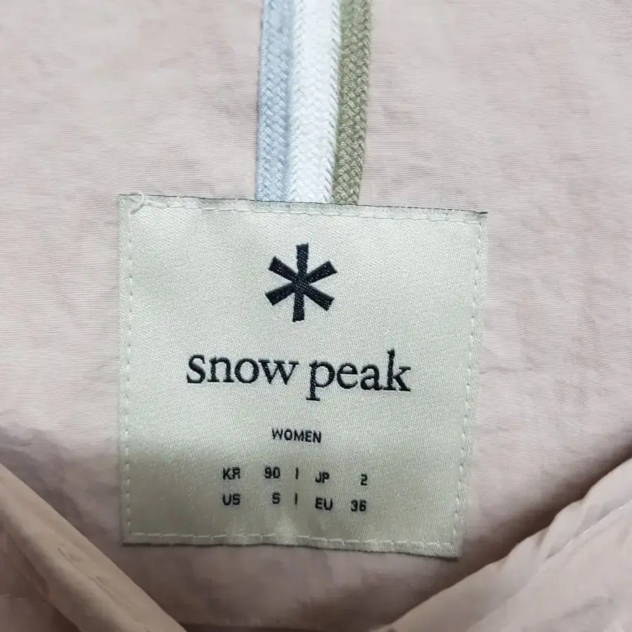 snowpeak 덕다운패딩 여성90 연핑크