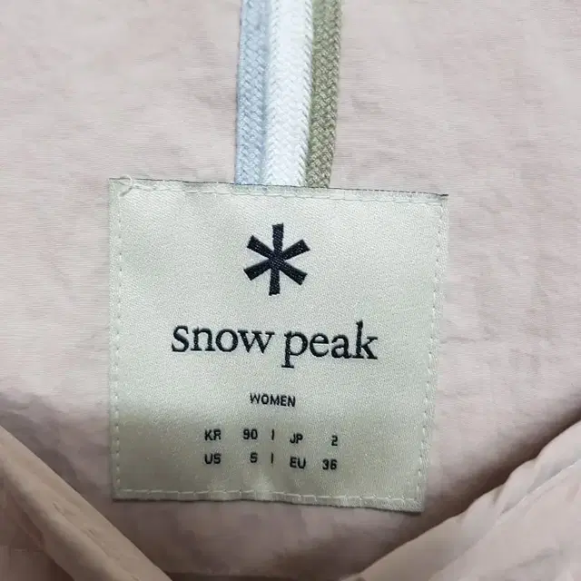 snowpeak 덕다운패딩 여성90 연핑크