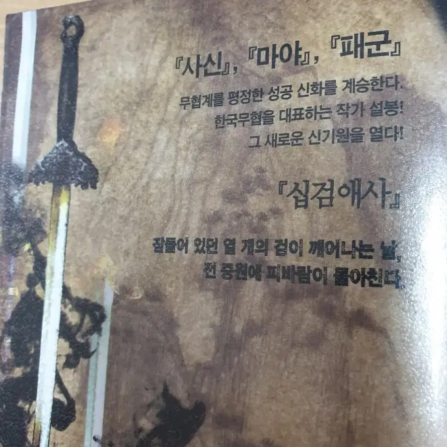 설봉 작가의 신무협 소설 십검 애사 6권 완결입니다8000