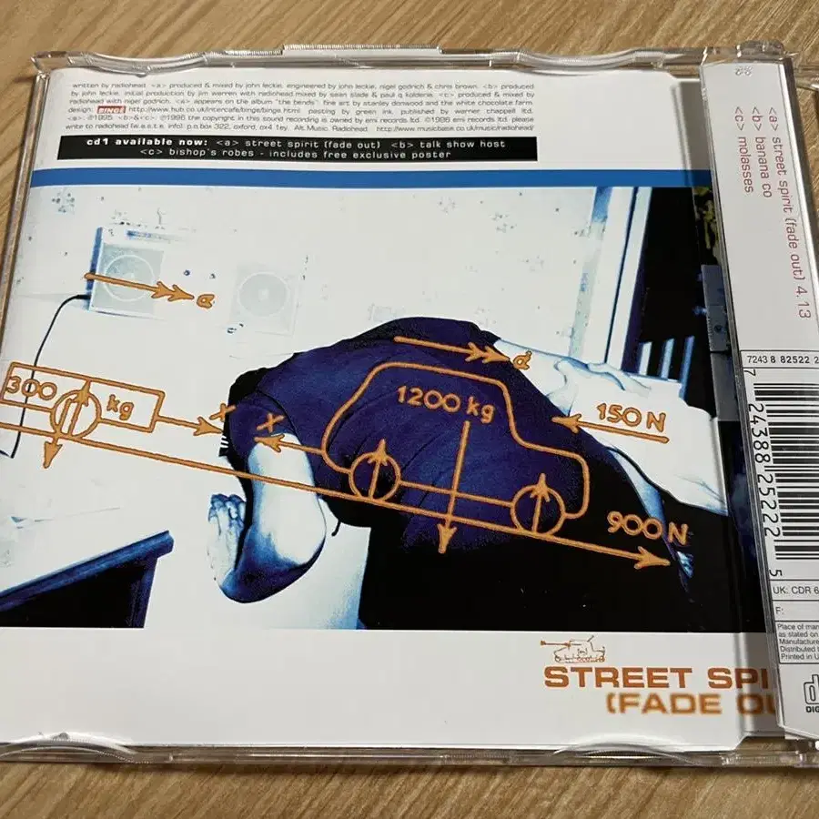 라디오헤드 Street Spirit (Fade Out) UK싱글 CD