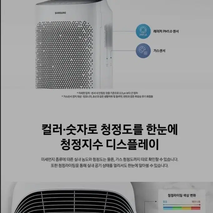 삼성전자 블루스카이 5000 AX60A5513WDD 공기청정기