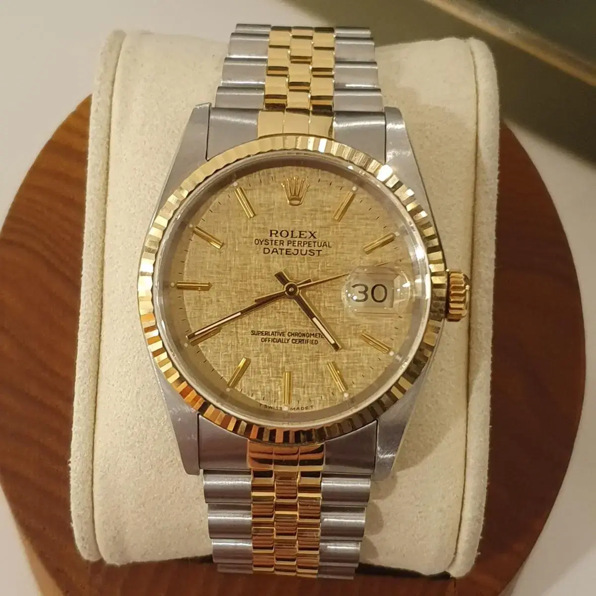 Rolex Deyjust 16233 Champagne Index Jubilee Combi