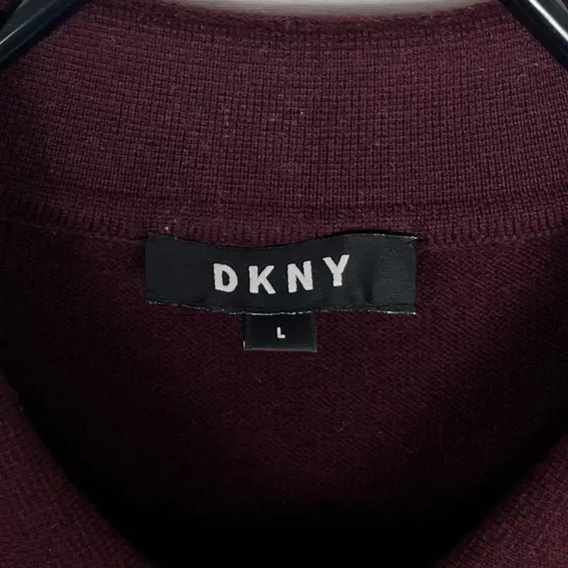 DKNY/2021 캐시미어 폴로 카라 니트 남105 XL/라덴