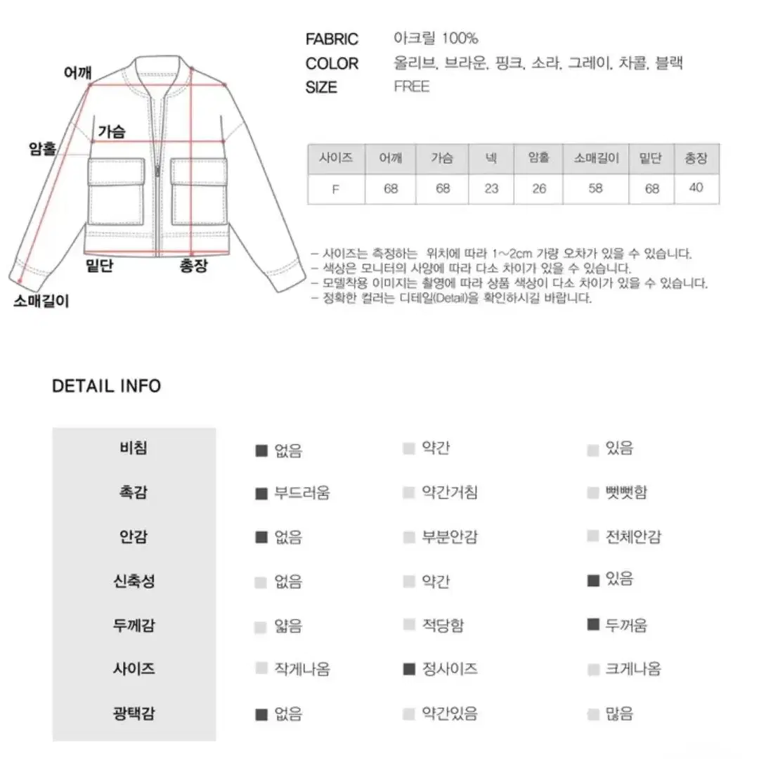 니트 볼레로 가디건 차콜