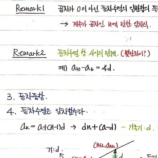 뉴런 수1 수2 미적분 필기노트 정리본 필기본 손필기