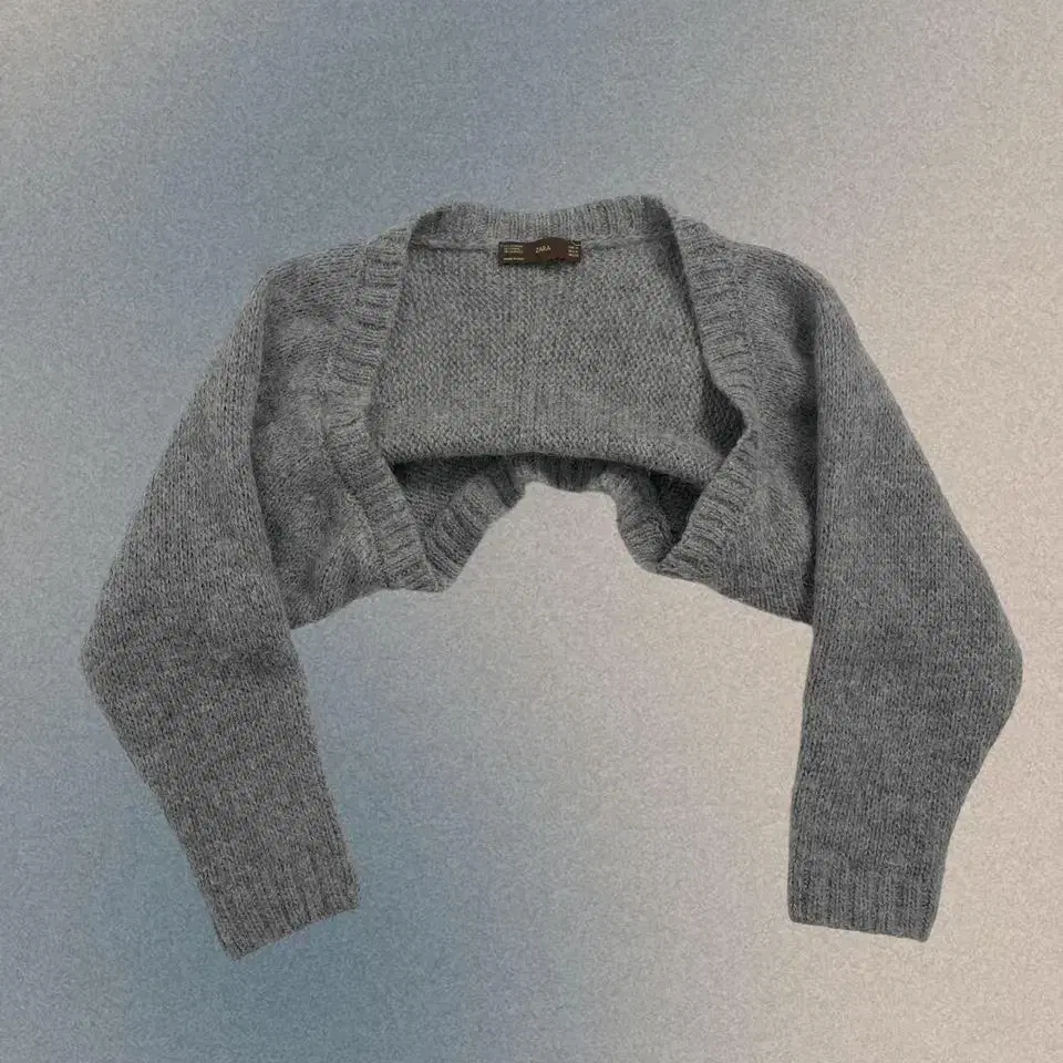 italy zara mohair shoulder bolero knit