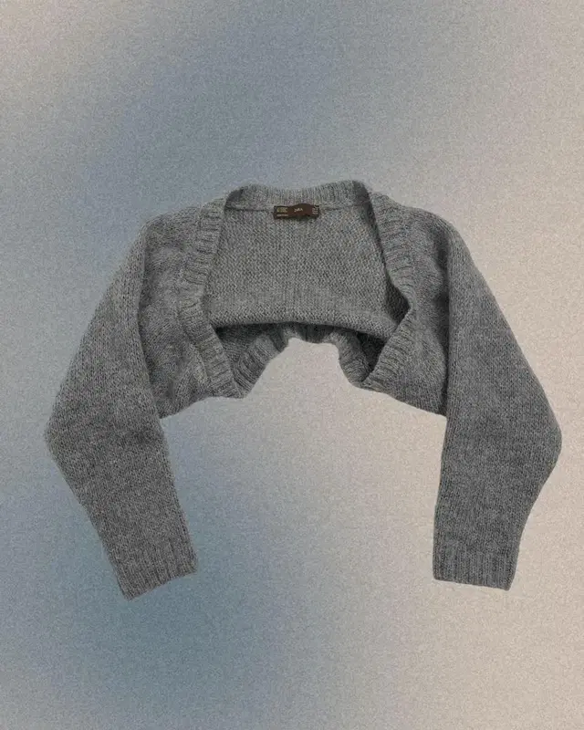 italy zara mohair shoulder bolero knit