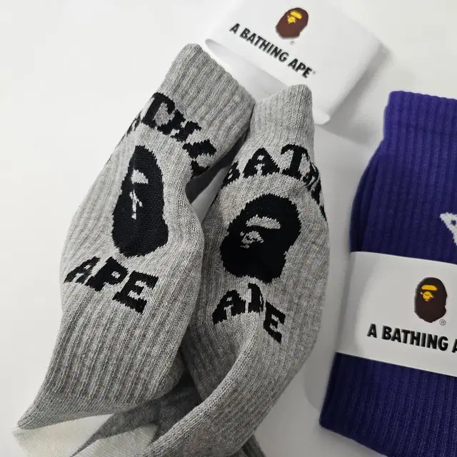 베이프 A Bathing Ape 칼리지 크루삭스 1팩 - L