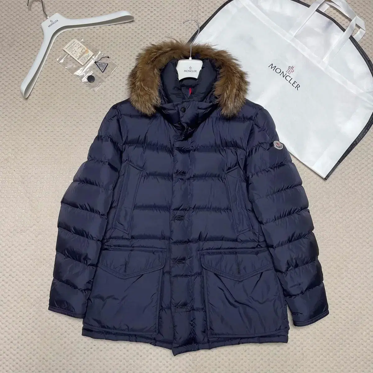 Moncler Clooney Size 6 Navy Department Store Edition