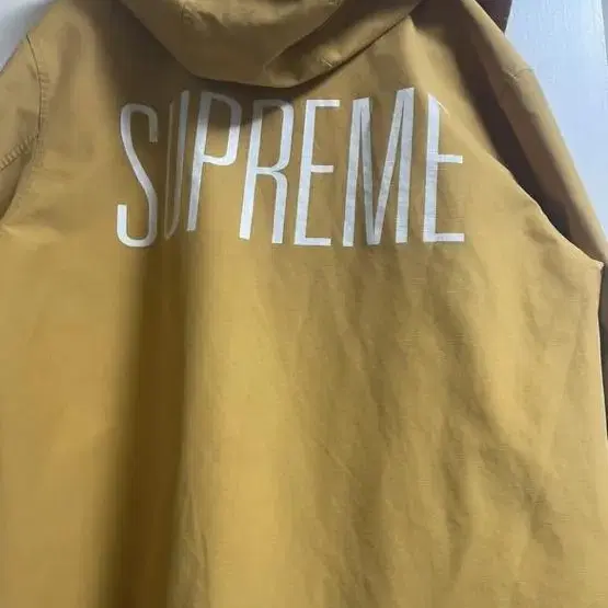 슈프림 Supreme 테이프드 피쉬테일 파카 옐로우 운