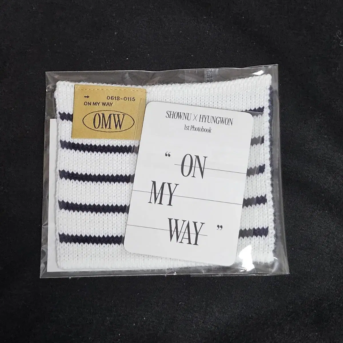 Showu hyungwon on my way exhibition knitted coaster